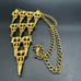 Vintage Florenza Revival Runway Statement Necklace Signed Florenza Articulated
