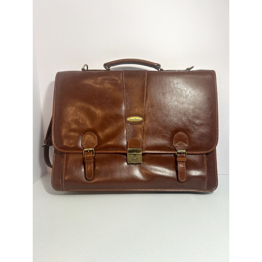 Romeo Renato Italian Leather Briefcase/Document Case