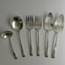 6 Wm Rogers International Silverplate MOUNTAIN ROSE Serving Pieces Spoon Fork