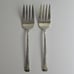 6 Wm Rogers International Silverplate MOUNTAIN ROSE Serving Pieces Spoon Fork