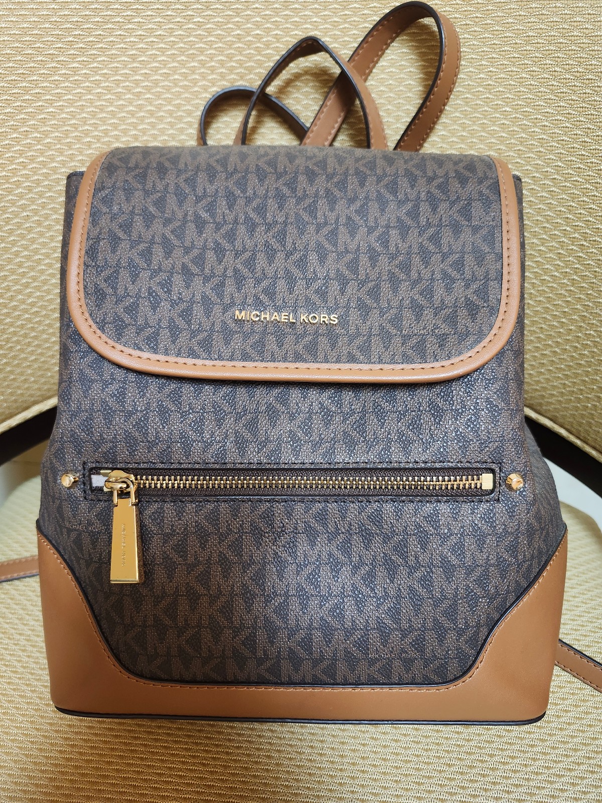 Michael Kors Brown Backpack.
