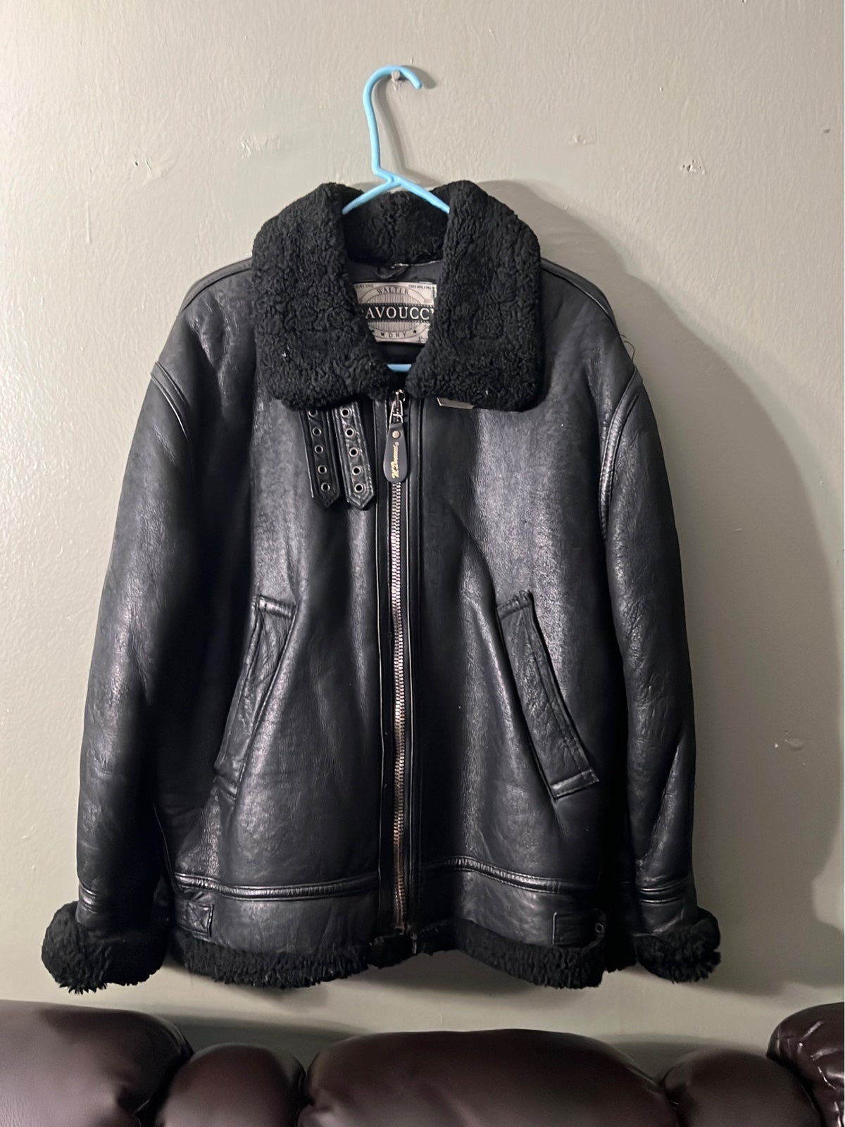 Walter davoucci genuine leather jacket