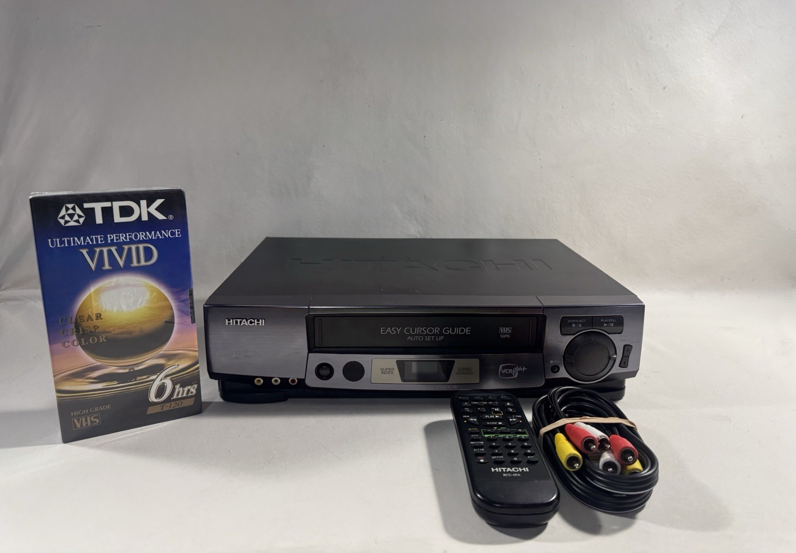 Hitachi VT-FX6404A 4 Head Hi-Fi VHS VCR With Remote-Tested