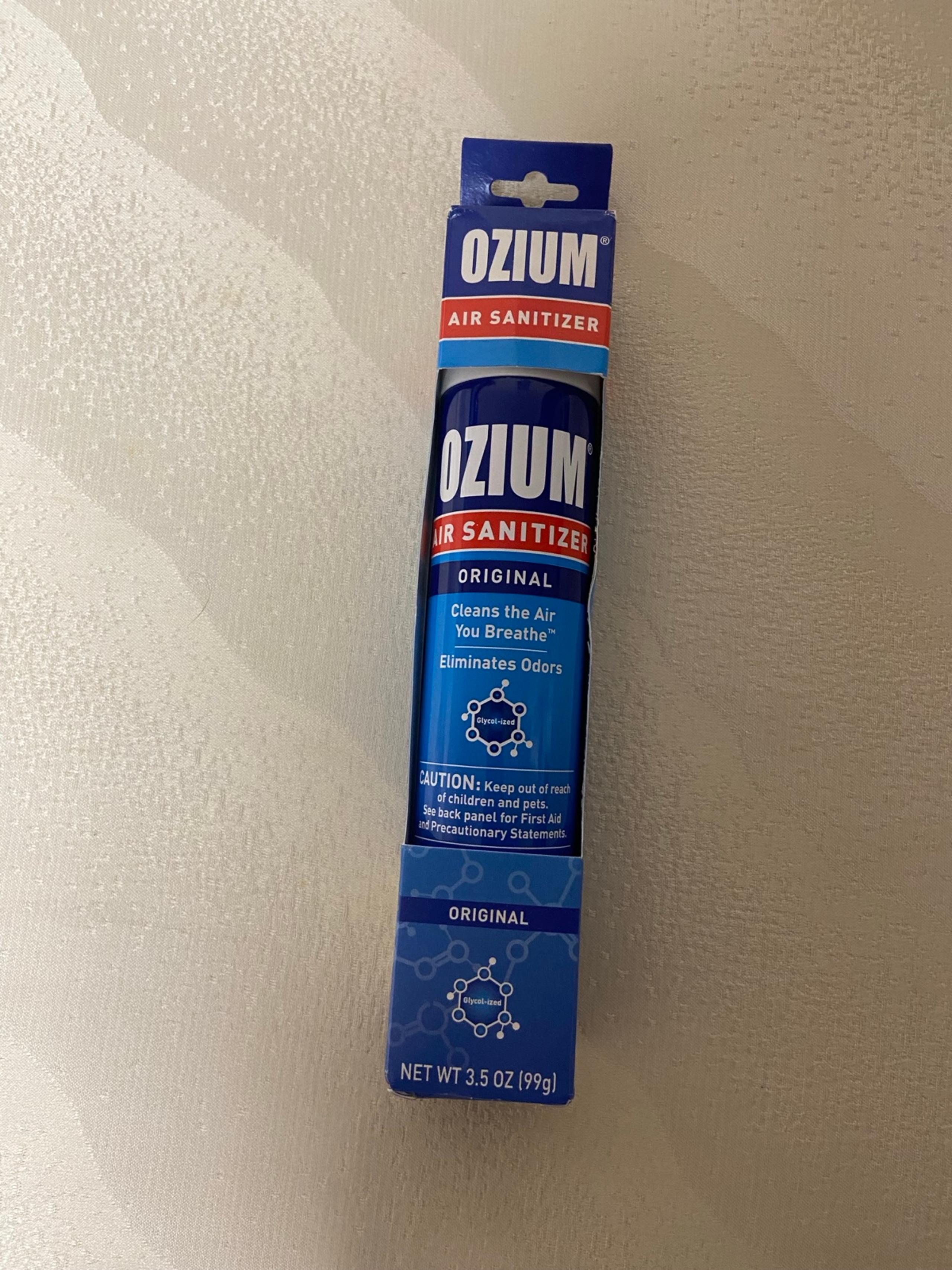 Ozium 3.5 Oz. Air Sanitizer & Odor Eliminator for Homes, Cars, Offices