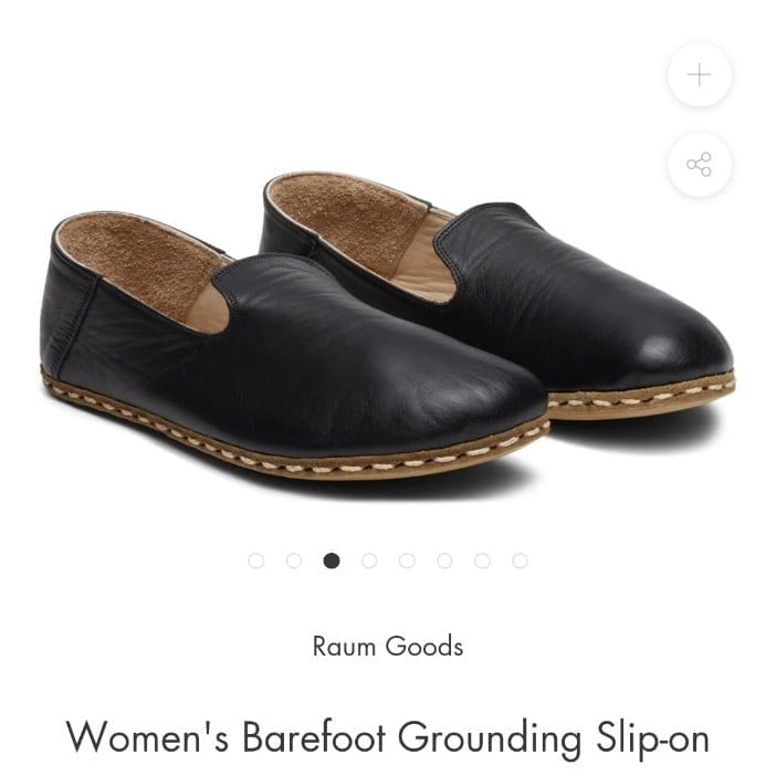Women's Barefoot Grounding Slip-on Genuine Leather Shoes Retails for 160