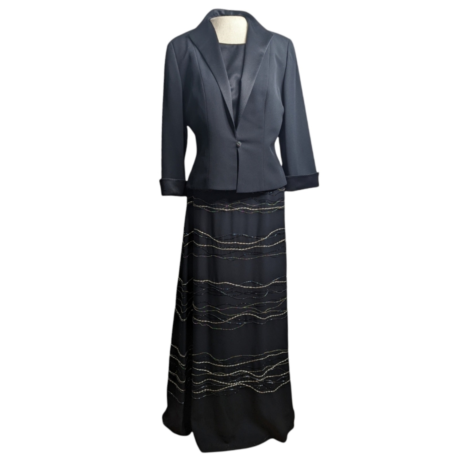 Daymor Couture by C. Mercedes Ferreira Evening Suit 3 Piece Size 8
