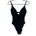 New Andie Swim The Santorini One Piece Swimsuit Key Hole Front Black Size Large