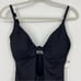 New Andie Swim The Santorini One Piece Swimsuit Key Hole Front Black Size Large