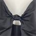 New Andie Swim The Santorini One Piece Swimsuit Key Hole Front Black Size Large