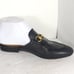 Gucci Women's Princetown US5,5 EU36 Black Leather Horsebit Flats Mules Loafers