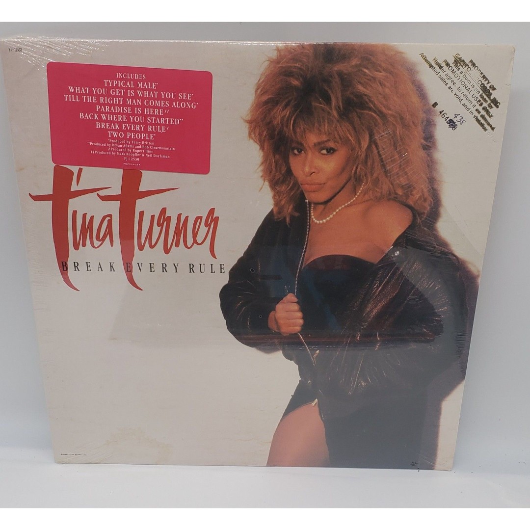 1986 Tina Turner “Break Every Rule” Capitol PJ-12530 PROMO LP (Sealed)