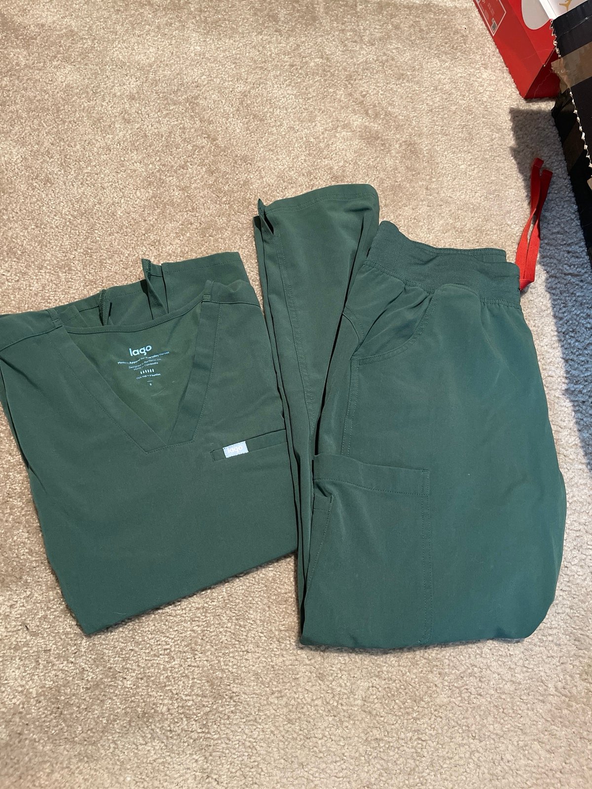 lago scrubs hunter green