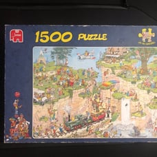 RARE JUMBO JVH 1500 pc puzzle-The Golf Course
