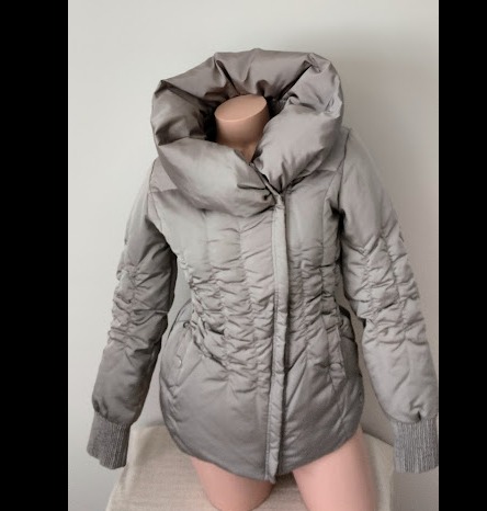 MEXX Grey Zip-Up Puffer Jacket size XS