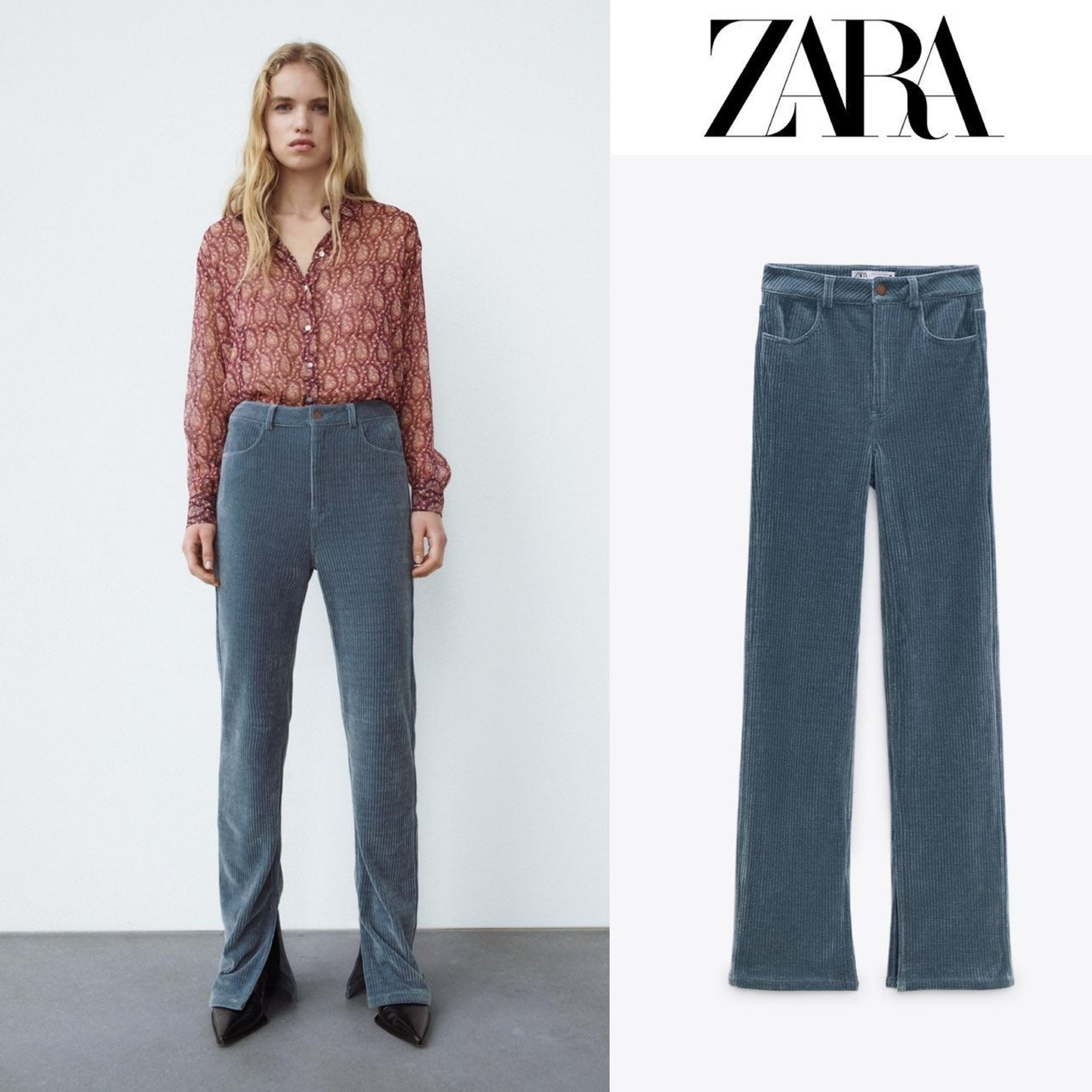 NWT slim fit flare corduroy pants - ZARA