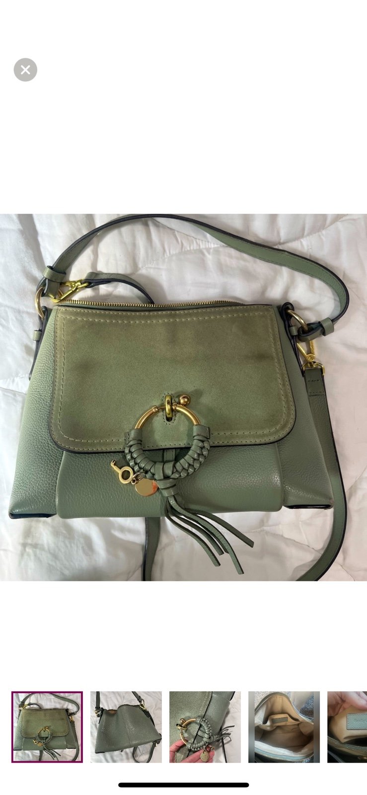 See by Chloe Sage green bag