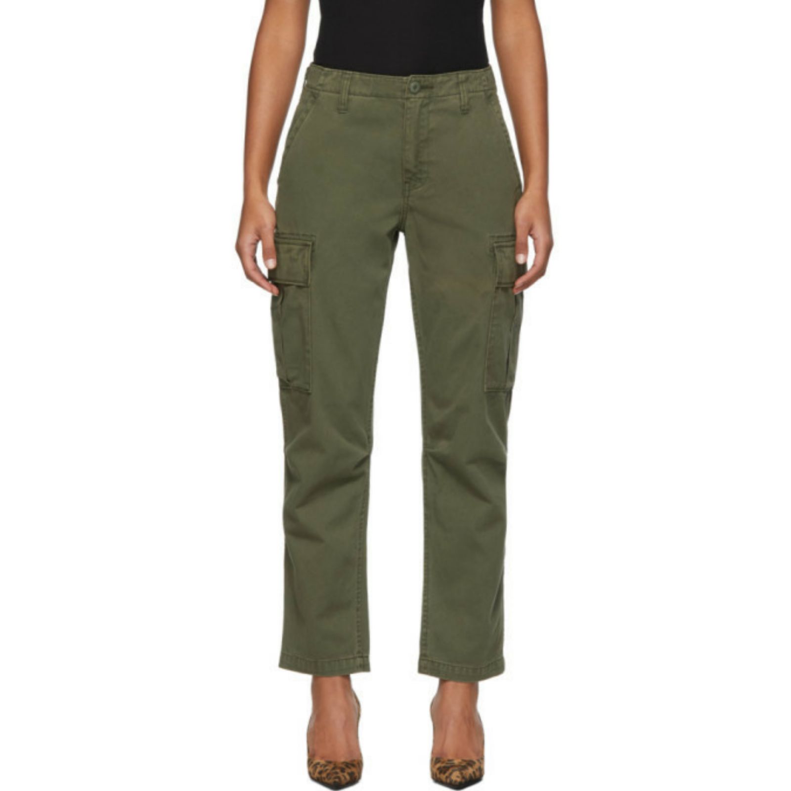 Mother NWOT Khaki Twill Cargo Pants