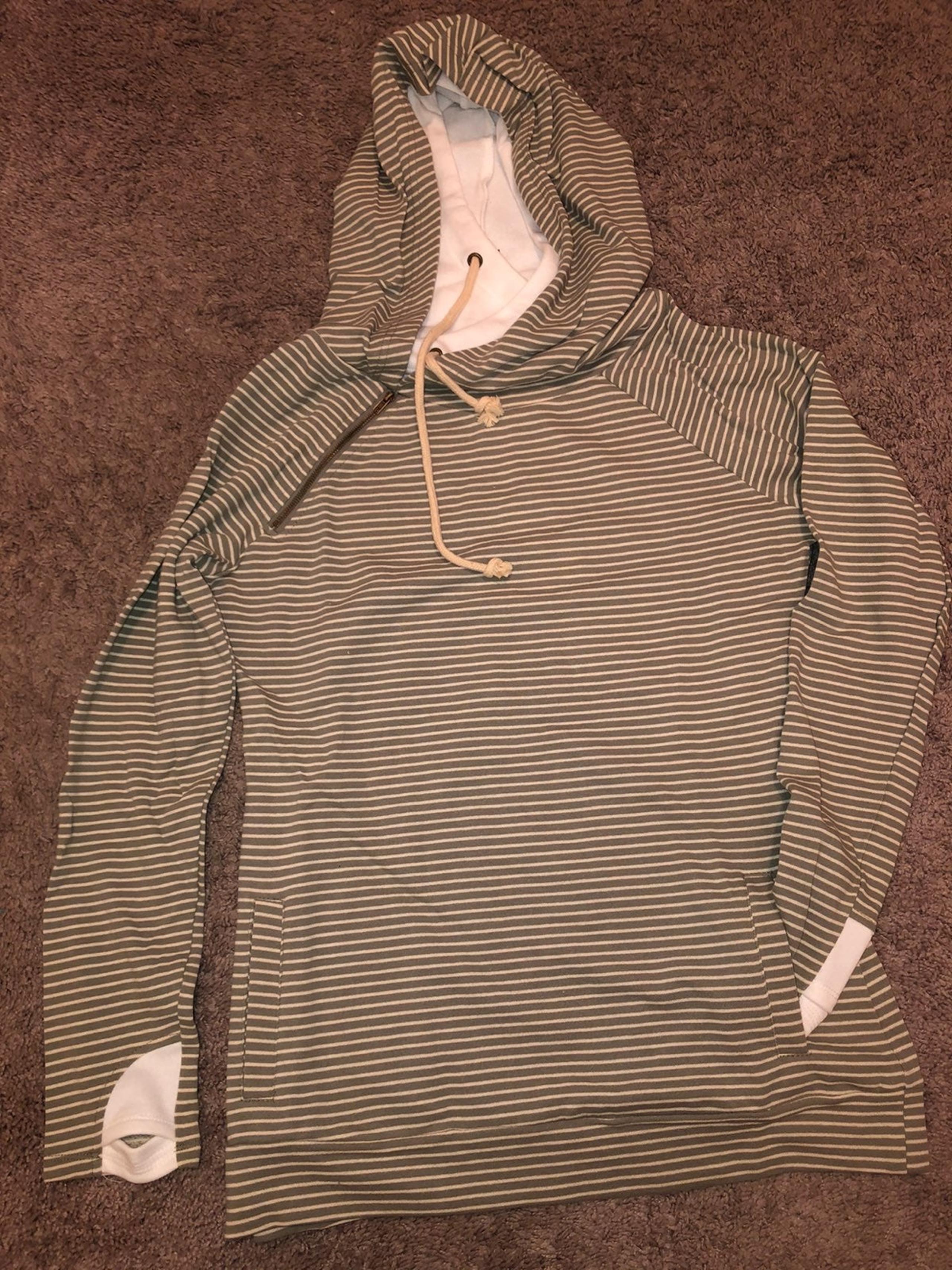 Double Hooded Sweater - Vanilla Bay