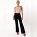 Petal & Pup Nico Wide Leg Jeans Size 8 Black Wash Womens High Rise Stretch