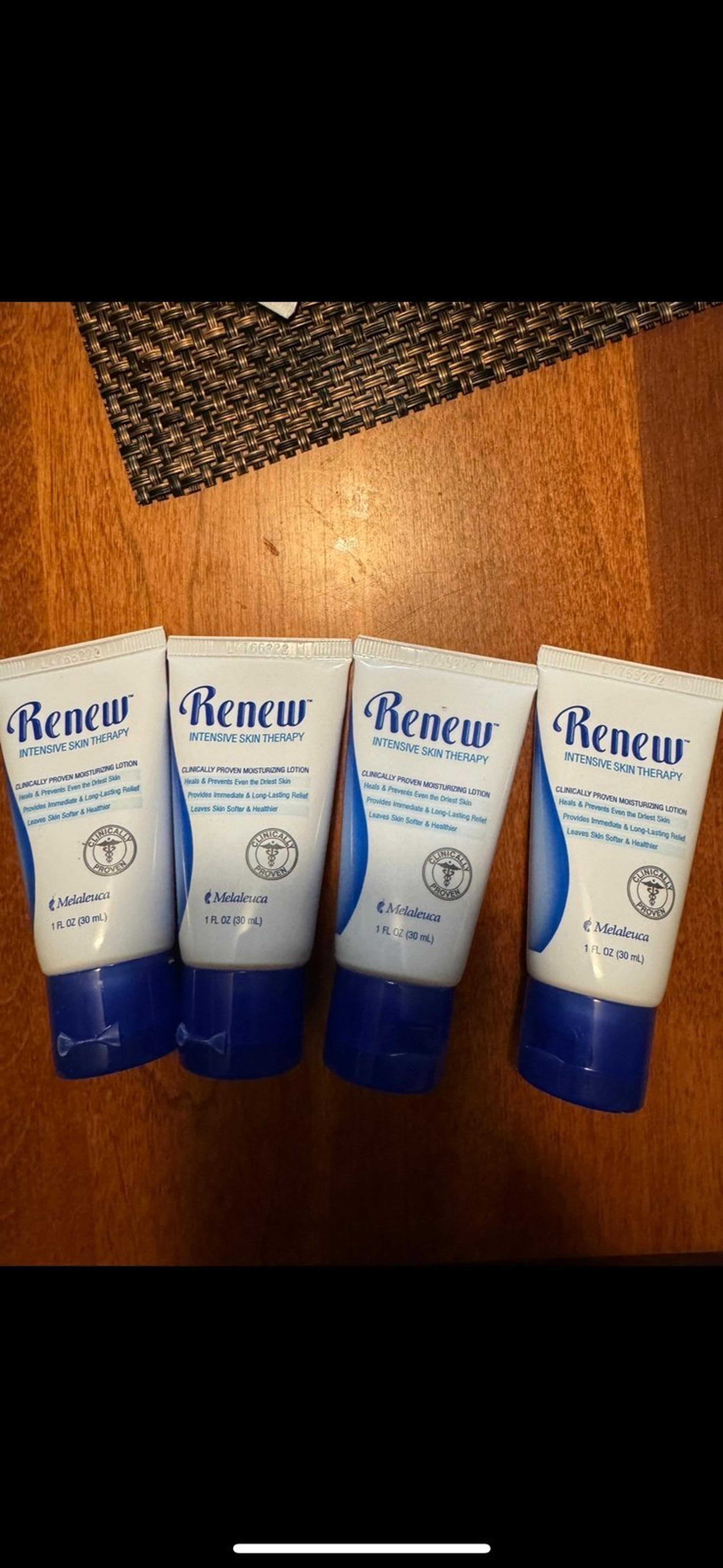 4 pack of 1 oz melaleuca renew intensive skin therapy lotion