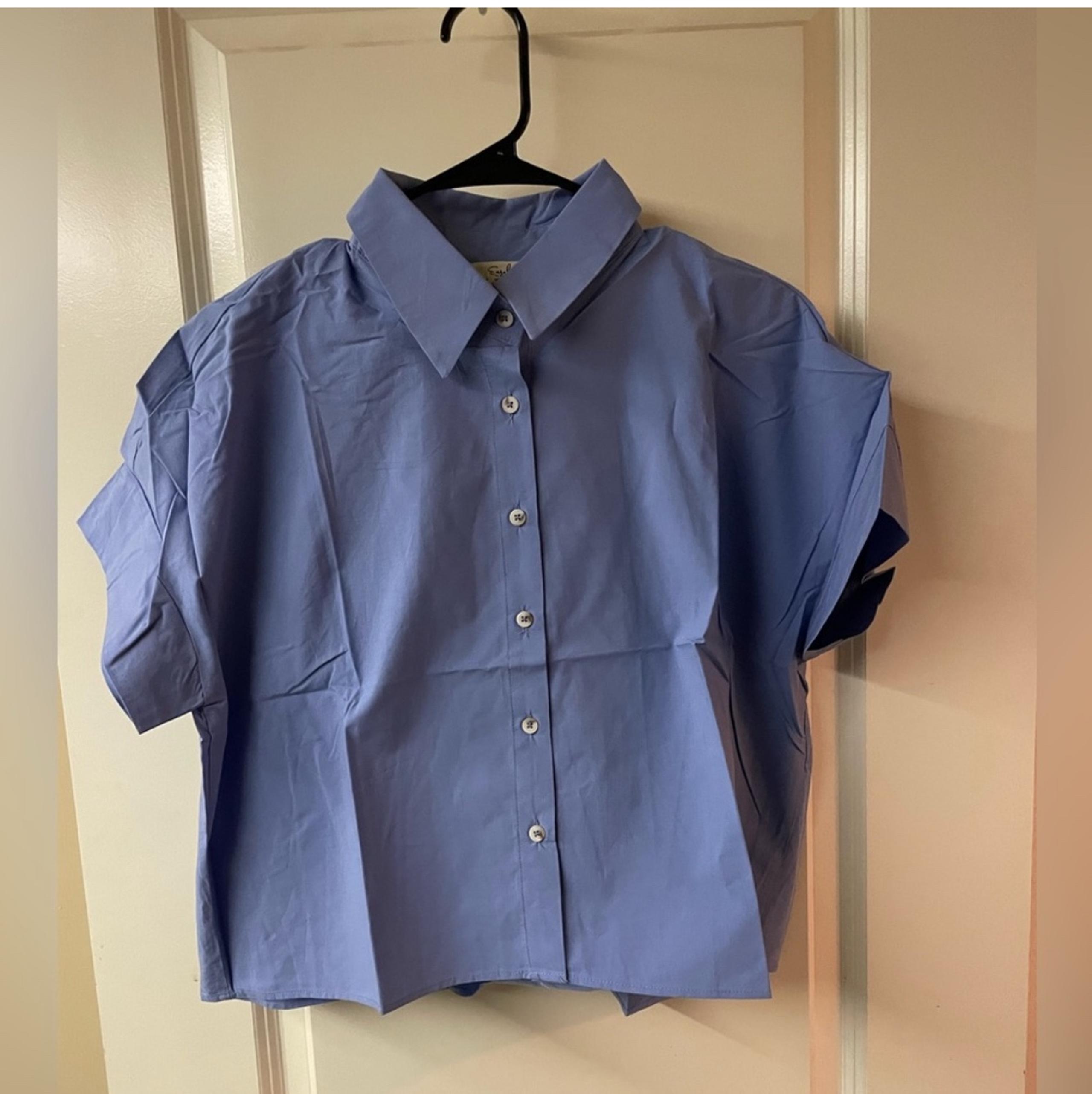 Easel Los Angeles Poplin Button Down