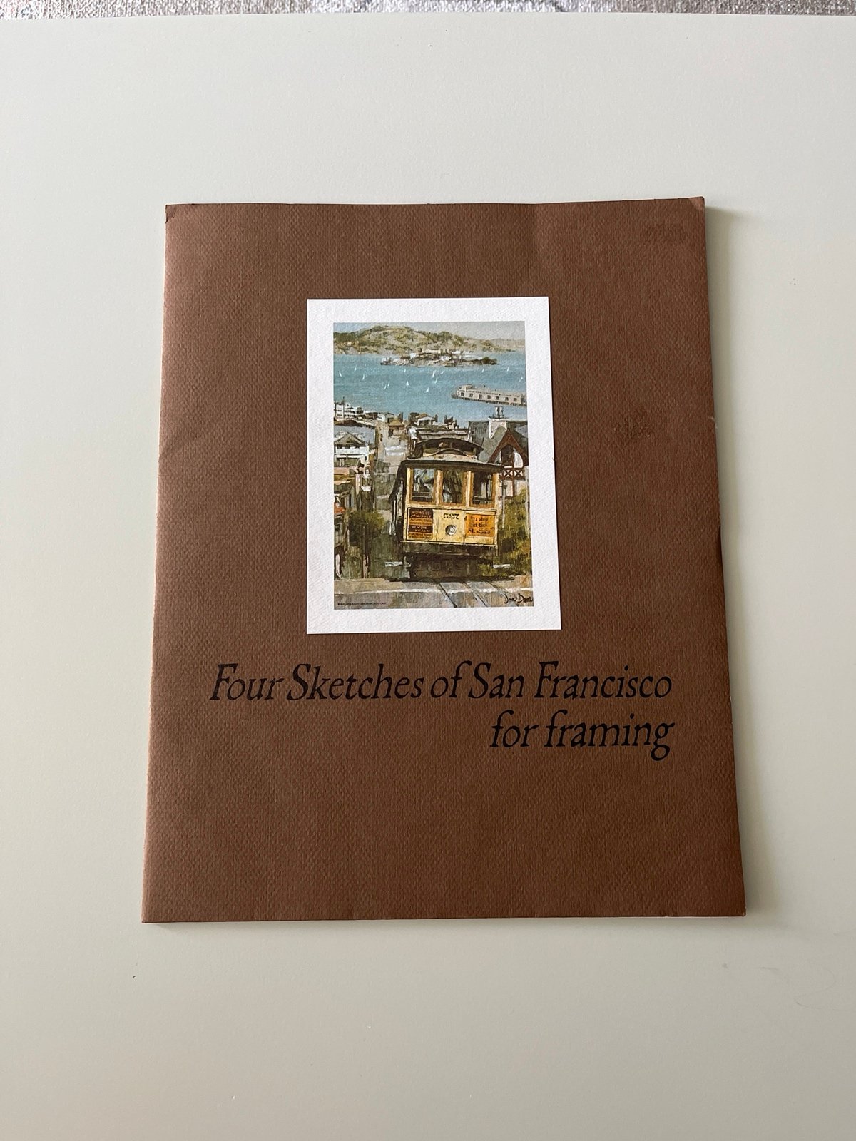 1968 4 Sketches of San Francisco for framing by Don Davey prints