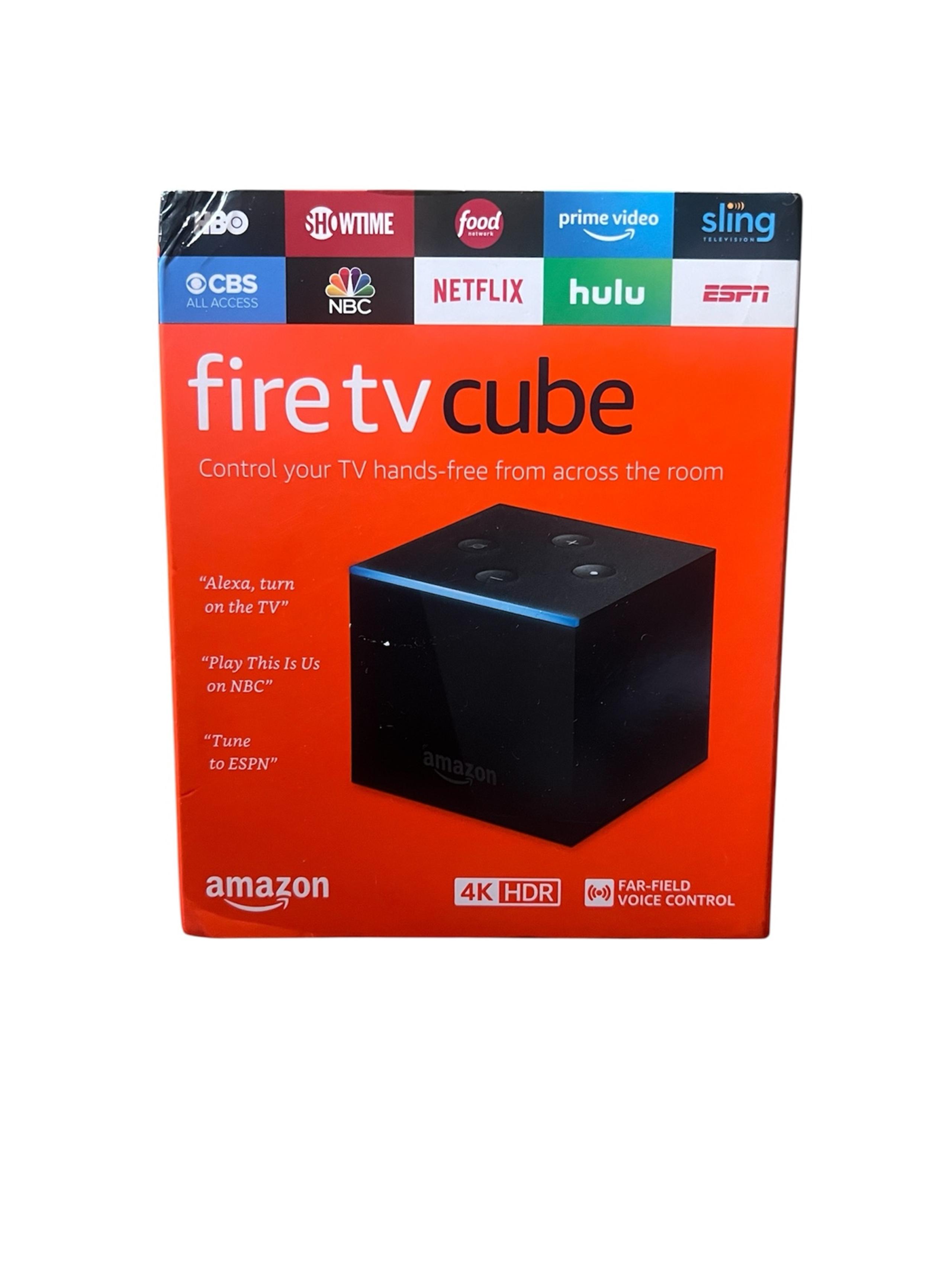 NEW AMAZON FIRE TV CUBE UHD MEDIA STREAMER ALEXA REMOTE