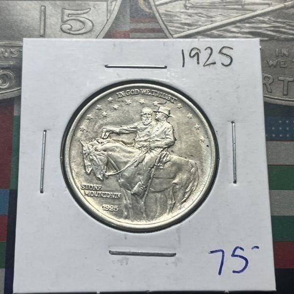 1925 Stone Mountain Silver Commemorative Half Dollar