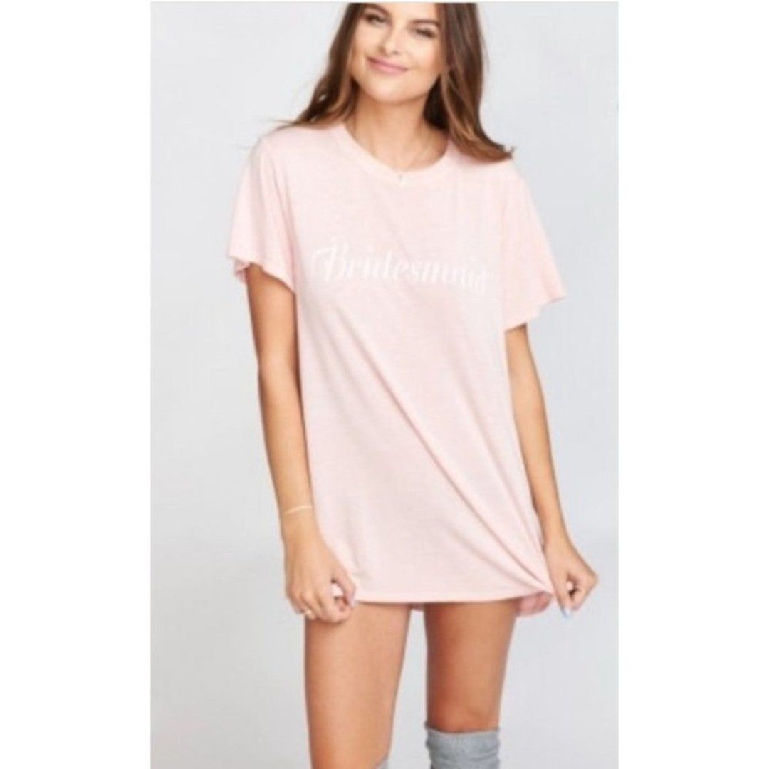SHOW ME YOUR MUMU Oliver Tee Bridesmaid XS NWT