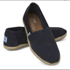 Toms suede classic shoes navy blue size 6.5