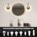 Wall Sconce Modern Wall Sconce Living Room Bedroom Black Gold Set of 2