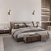 Wall Sconce Modern Wall Sconce Living Room Bedroom Black Gold Set of 2