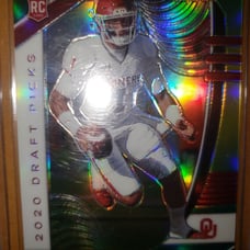 Jalen Hurts 2020 SP #024/249 Green Holo Prizm Rookie Card