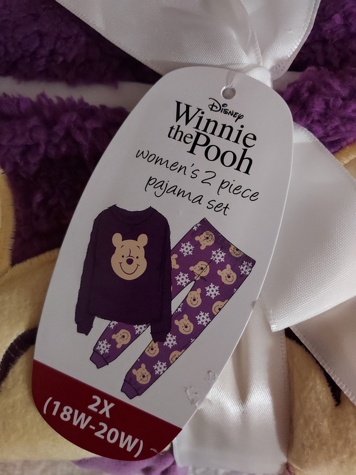 NWT DISNEY PLUS SIZE 2X WOMEN'S WINNIE THE POOH 2) PIECE PJ SET