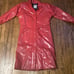 1980’s Vintage J.G Hook Red Raincoat Size Petite Small