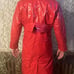 1980’s Vintage J.G Hook Red Raincoat Size Petite Small