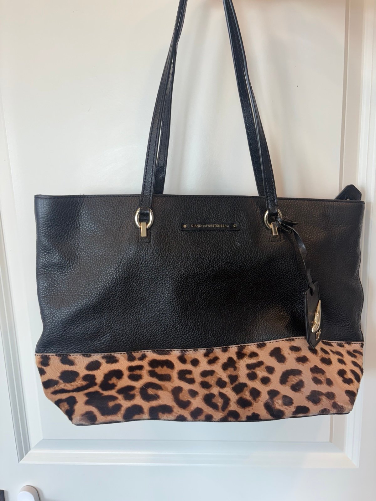 Diane von Furstenberg Black Tote