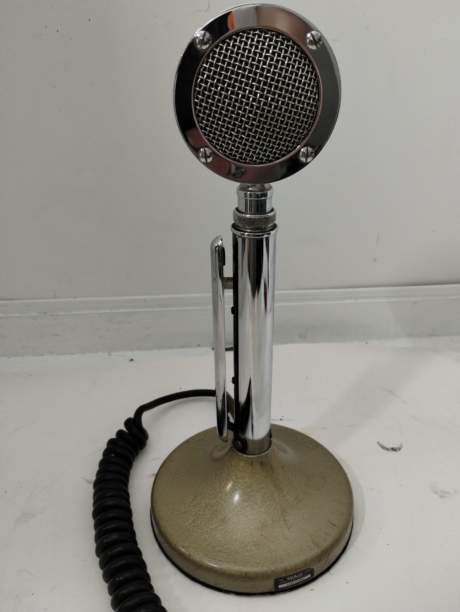 Vintage Astatic 'lollipop' mic on T UG8 stand.