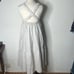 Dissh Tan Amy Natural Linen Cross Back Midi Dress