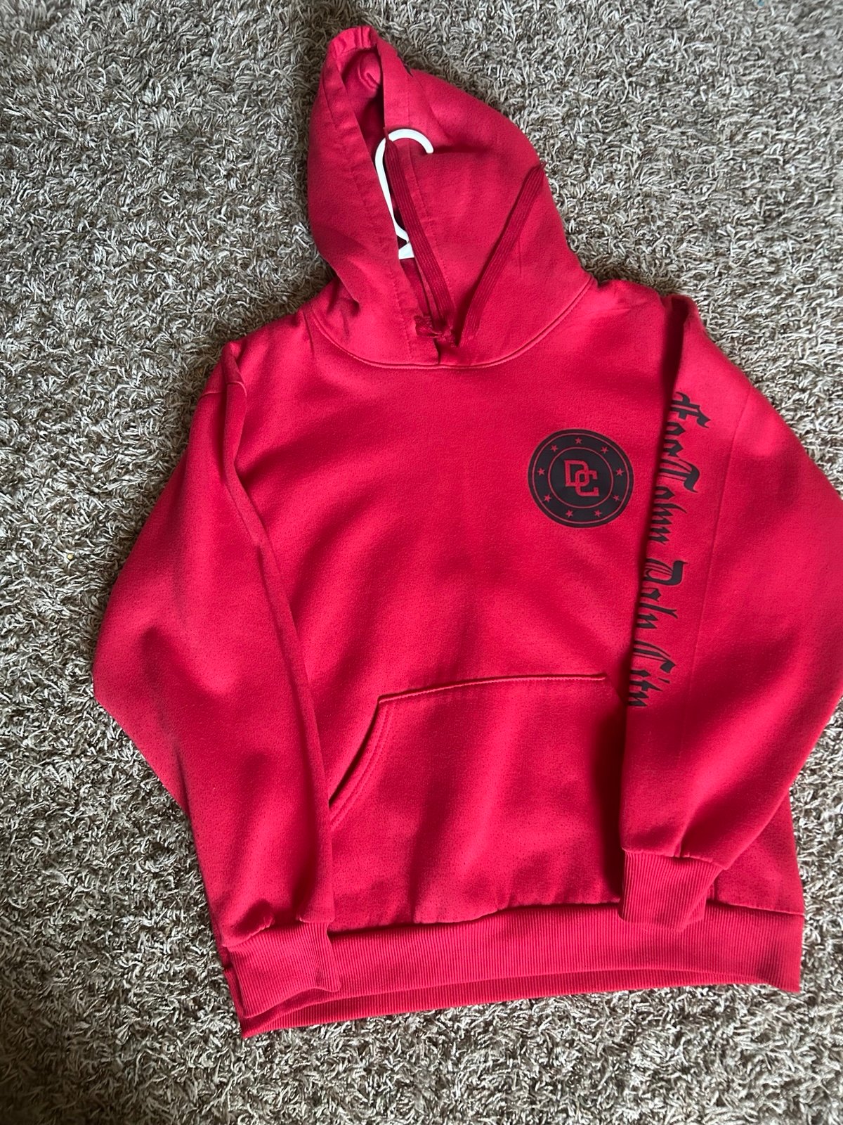 Red DC Fog Town City Hoodie