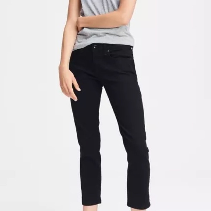 Rag & Bone Dre Low Rise Slim Boyfriend Jeans Black