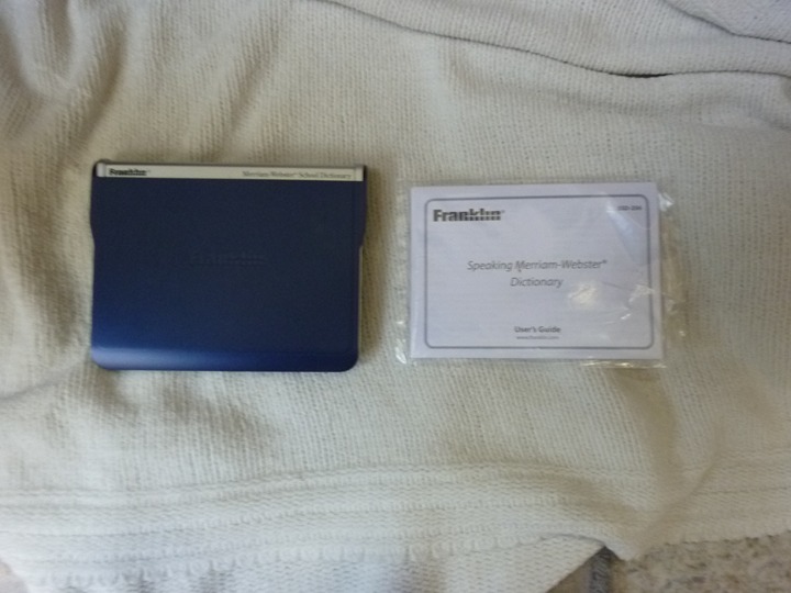 Franklin Speaking Merriam Webster's Dictionary w/Thesaurus Spell Correct SSD-256