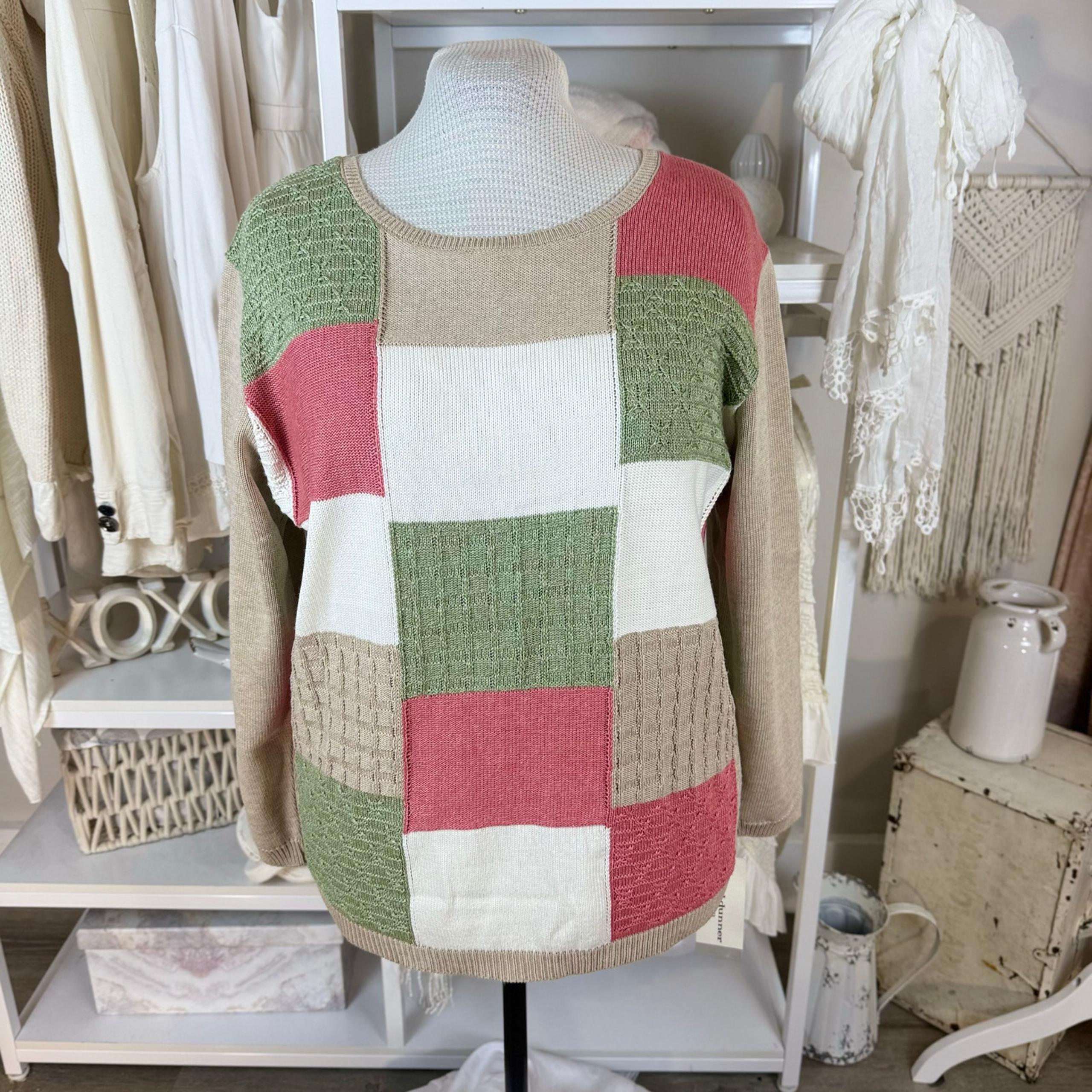 Alfred’s Dunner plus sz 1X spring winter sweater, classic, feminine, #4076