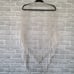 Beaded Embroidered Tasseled Lace Shawl Intricate Warm White Wedding Guest Floral