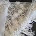 Beaded Embroidered Tasseled Lace Shawl Intricate Warm White Wedding Guest Floral