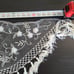 Beaded Embroidered Tasseled Lace Shawl Intricate Warm White Wedding Guest Floral