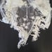 Beaded Embroidered Tasseled Lace Shawl Intricate Warm White Wedding Guest Floral
