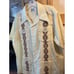Don Robert Men's XL Yellow Polyester Blend Vintage Hawaiian Shirt