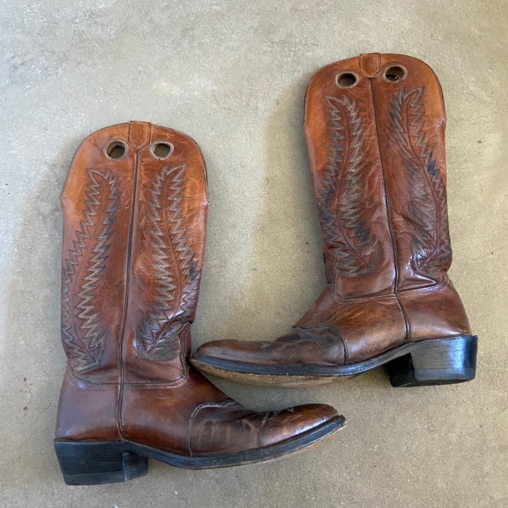 VTG Nocona Buckaroo Boots Tall Western 10.5 B