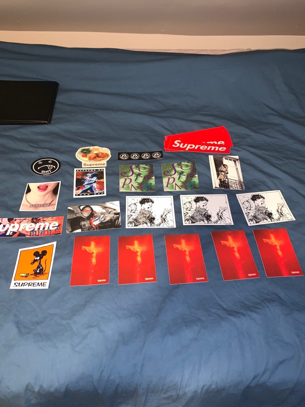 Supreme sticker collection from throughout the years supreme New York stickers